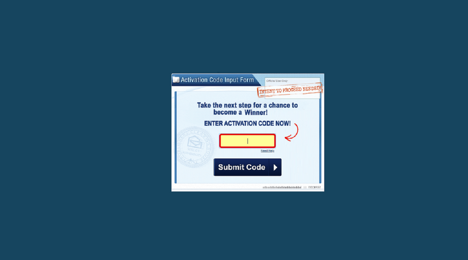 Enter Activation Code Now to Become a Winner