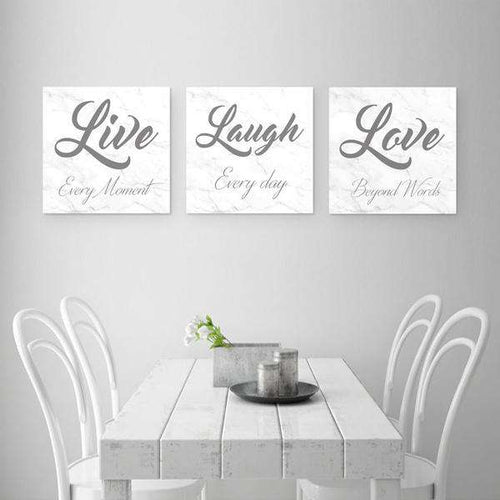 Live Laugh Love Canvas Art Set 02