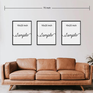 Set of 3 Canvas Prints | Family | Living Room Decor