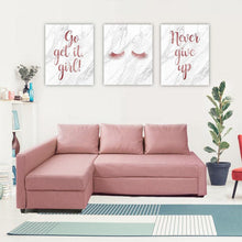 Load image into Gallery viewer, GO, GET IT, GIRL! NEVER GIVE UP Canvas Art Set, Family Canvas Art Set