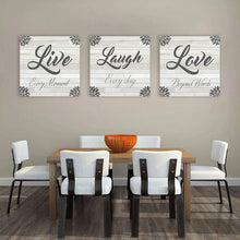 Load image into Gallery viewer, Live Laugh Love Canvas Art Set