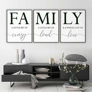 FAMILY Canvas Art Set I 05-3 Pieces