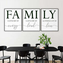 Load image into Gallery viewer, FAMILY Canvas Art Set I 05-3 Pieces