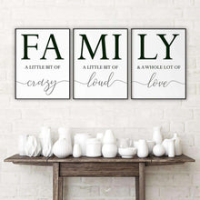 Load image into Gallery viewer, FAMILY Canvas Art Set I 05-3 Pieces