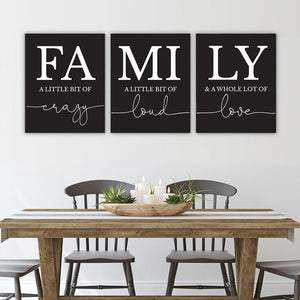 FAMILY Canvas Art Set IV