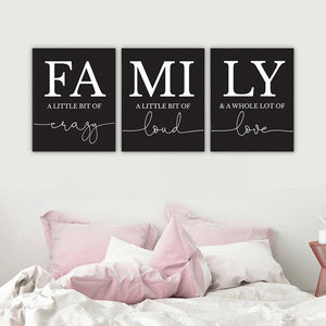 FAMILY Canvas Art Set IV