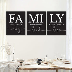 FAMILY Canvas Art Set IV