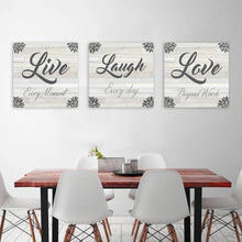 Load image into Gallery viewer, Live Laugh Love Canvas Art Set