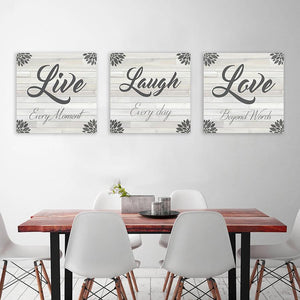 Live Laugh Love Canvas Art Set