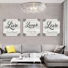 Load image into Gallery viewer, Live Laugh Love Canvas Art Set