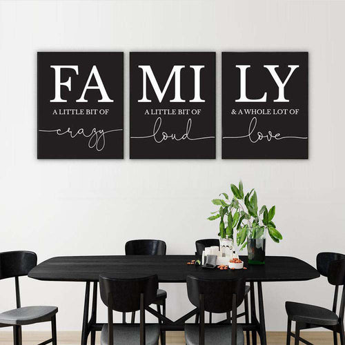 FAMILY Canvas Art Set I 06-3 Pieces