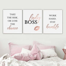 Load image into Gallery viewer, LADY BOSS Canvas | FAMILY Canvas Art Set Canvas Print