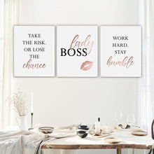 Load image into Gallery viewer, LADY BOSS Canvas | FAMILY Canvas Art Set Canvas Print