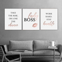 Load image into Gallery viewer, LADY BOSS Canvas | FAMILY Canvas Art Set Canvas Print