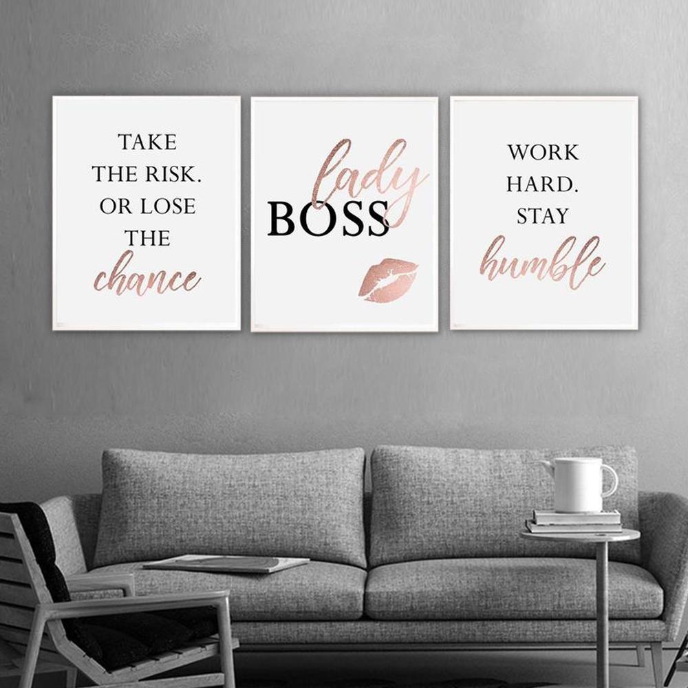 LADY BOSS Canvas | FAMILY Canvas Art Set Canvas Print