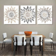 Load image into Gallery viewer, Modern Flower Bursts Wall Art Set