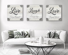 Load image into Gallery viewer, Live Laugh Love Canvas Art Set