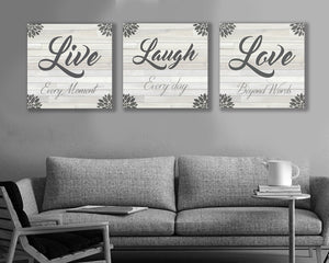 Live Laugh Love Canvas Art Set