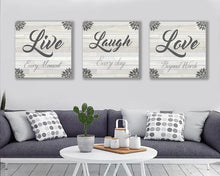 Load image into Gallery viewer, Live Laugh Love Canvas Art Set